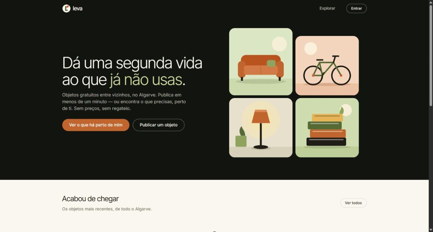 Leva, plataforma para dar segunda vida a objetos